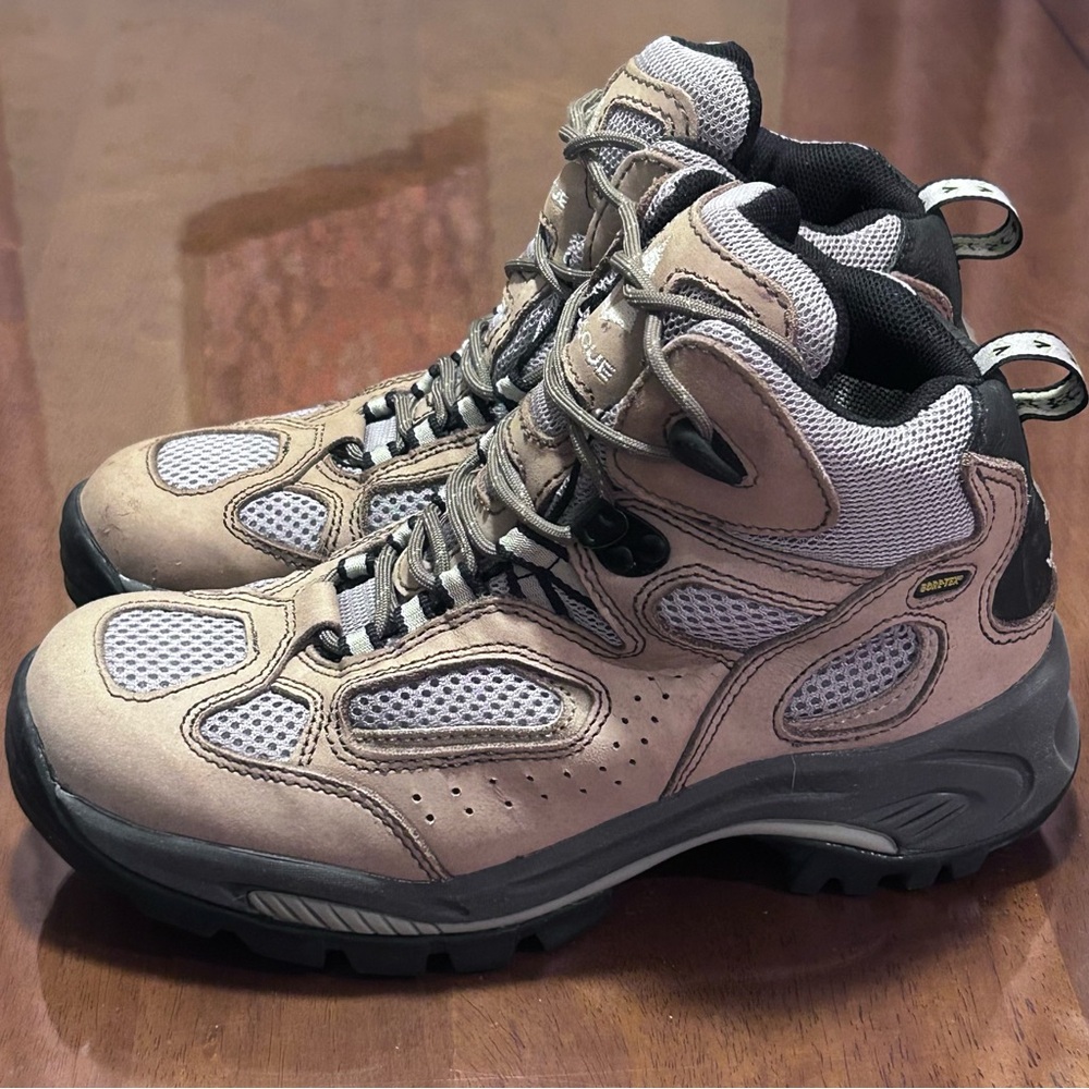 Vasque Breeze GTX Vibram Women Waterproof Hiking Trail Boots Size 8 Tan Gray - Picture 5 of 16